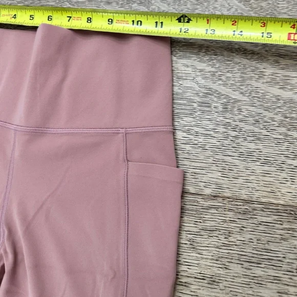 Athleta Brown Taupe 7/8 Salutation Stash Pocket Small Tights Leggings High Waist - Picture 10 of 16